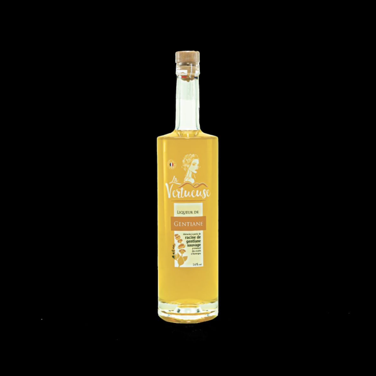 Liqueur de gentiane artisanale La Vertueuse 